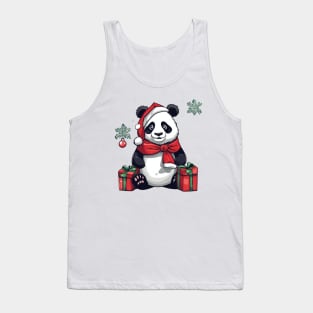 cute panda santa Tank Top